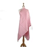 Olive N Figs Pashmina Silk (50-50) Plain Pink Shawl/Wrap