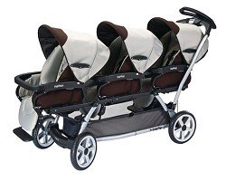 Peg Perego 2012 Triplette SW Stroller- Java