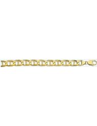 10mm 14k Fancy Hand Made Link Bracelet 9"
