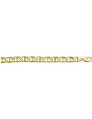 10mm 14k Fancy Hand Made Link Bracelet 8"