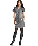 DKNY Jeans Petite Herringbone-Denim Shirtdress