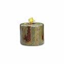 Bird Brain APRIS 11504009 Firepot Hand Glazed Fire Pot Red Multi-Color