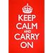 Keep Calm and Carry On Poster Print Red British Military WWII Propaganda Art 23.4" x 16.5"