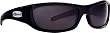 ANARCHY Mens Shiny Black BLACKEN (CORY LOPEZ) Sunglasses with Smoke Lenses