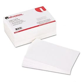 Universal 47245 - Unruled Index Cards, 5 x 8, White, 500/Pack-UNV47245