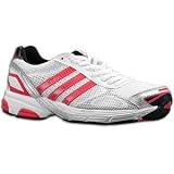 adidas Women's adizero Boston Running Shoe,White/Magenta/Black,10 M