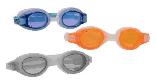 Dolfino Goggles (Adult) - 3 Pack (Orange, Blue and Gray)