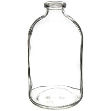 Kimble Kimax Borosilicate Glass Serum Bottle with Aluminum Seal Neck Finish without Closure