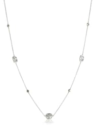 Judith Jack "Classics" Sterling Silver Marcasite Pave Cubic Zirconia St and Necklace, 36"