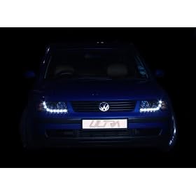 VW GOLF MK4 98-02 AUDI STYLE DRL HEADLIGHTS