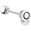 Stainless Steel Female Symbol Barbell Tongue Ring