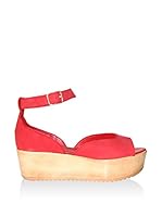MARTINA BLUE Sandalias de cuña 16-0031RO (Rojo)