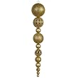 55" Gold Commercial Sized Shatterproof Christmas Ball Finial Ornament