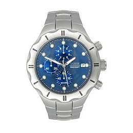 GUESS Mens WaterPro? Chronograph Blue-Dial Bracelet Watch by GUESS