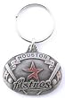 Houston Astros Oval Pewter Keychain