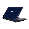 MSI Wind 10.2" Netbook Computer with 9-Cell Battery - Blue (U123-003US)