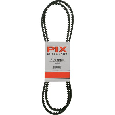 PIX Blue Kevlar V-Belt with Kevlar Cord - 35 1/16in.L x 3/8in.W, Model# A-7540430 PIX Blue Kevlar V-Belt with Kevlar Cord - 35 1/16in.L x 3/8in.W, Model# A-7540430
