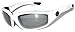 Night Driving Riding Padded Motorcycle Glasses 011 Black Frame with Yellow Lenses (White - Smoke Lens)