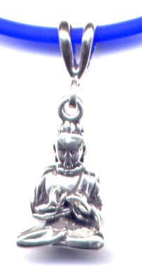 Buy 16 Blue Buddha Necklace Sterling Silver Jewelry by O Joy Jewelry now!