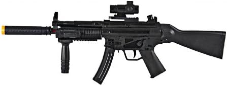 Silenced MP5 with working Flashlight Toy Gun For Kids, makes noise, vibrates, Lights up