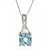 Fancy White Gold Pendant Necklace Citrine Topaz Diamond