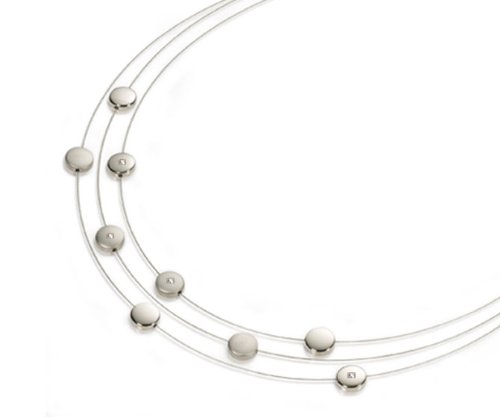 Boccia Damen-Collier Stahl Silik. 9 Scheiben Titan Sat/Pol 4 Br. 0,02 0852-03 Preisvergleich