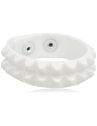 BCBGeneration White Les Pyramid Bracelet, 8"
