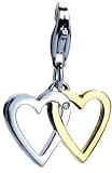 Entwined Hearts Sterling Silver Diamond Charm by Hot Diamonds