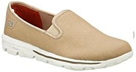 Skechers Womens Go Walk Icon 13751 Slip On Loafer Shoe, Taupe, US 9.5