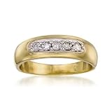 C. 1990 Vintage .35ct t.w. Diamond Wedding Ring In Gold. Size 9.75