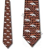 Denver Broncos Neckties Silk Licensed Ties - NFL Football Sports Merchandise