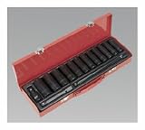 Sealey AK5815M - Impact Socket Set 15pc 1/2Sq Drive Deep Metric