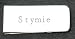 Money clip with engraved name: Stymie