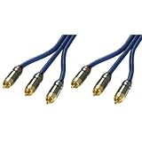 LINDY Component Video Cable (RGB) - 75 Ohm, Premium Gold, 1m