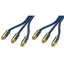 LINDY Component Video Cable (RGB) - 75 Ohm, Premium Gold, 1m