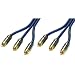 LINDY Component Video Cable (RGB) - 75 Ohm, Premium Gold, 1m