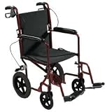 Expedition 12 Rear Wheel Transport Chair - 17, Blue Frame