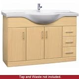 31tq5lGcIML. SL160  1200mm Rigid Beech Vanity Unit with Ceramic Basin Reviews