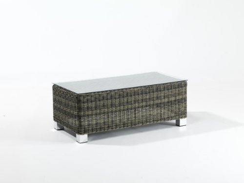 Rattan Möbel HERA Gartentisch TISCH Glasplatte Lounge