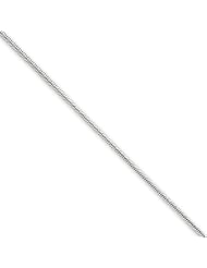 14k White Gold 30in 1.4mm Round Snake Necklace Chain. Metal Wt- 12.52g