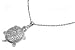 Sterling Silver CZ Necklaces - Turtle - Chain: 16-18" (adjustable) Height: 29mm