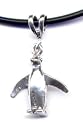 Penguin 16" Black Necklace Sterling Silver Jewelry Gift Boxed