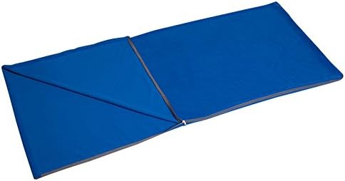 TETOP 3-Season Thin Soft Fleece Lined Travel Blanket Camping Sleep Bag Royal Blue