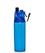 O2COOL Mist 'N Sip 20 Oz Hydration Bottle in BLUE