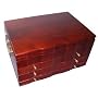 Large Jewelry Box - Necklace Hooks, Ring Drawers