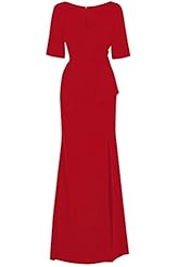 Short Ruched Lace Chiffon Evening Dress/Mother-of-the-Bride Dress/Prom Dress 