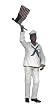 Patriotic African American Man USA Navy Christmas Ornament #W9747