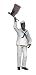 Patriotic African American Man USA Navy Christmas Ornament #W9747