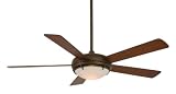 Minka-Aire Fans F603-ORB 54 Como Contemporary Oil-Rubbed Bronze Ceiling Fan w/ Light & Wall Ctrl