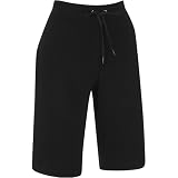 Danskin Women's Cotton Bermuda Short,Black,Small